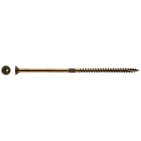 Big Timber #10 X 5 In. Star Drive Flat Head Gold Wood Screw (190-Pack) 5YTX105